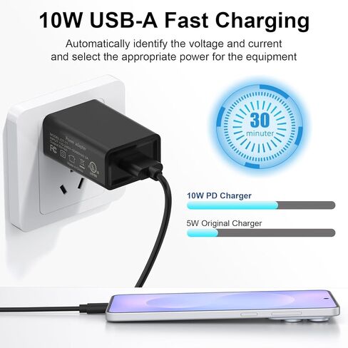 Wall Charger Power Adapter for Roku Streaming Stick, Express Plus/4k+, Voice Remote Pro/Pro 2nd, Roku Premier/Plus,Fire TV Stick, 5V USB Charger Adapter in Kuwait