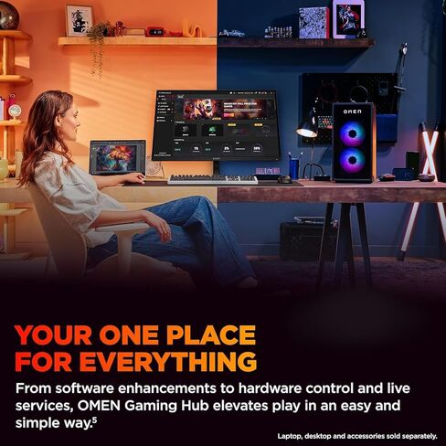 HP OMEN 27 Inch QHD (2560 x 1440) Gaming Monitor, 180Hz Refresh Rate, 1ms Response Time, AMD FreeSync, IPS Eye Comfort Display, Eye Comfort Display, Low Blue Light, OMEN 27q G2 in Kuwait