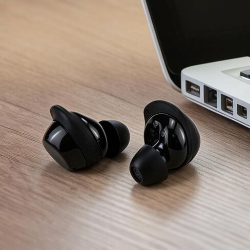 أطراف أذن بديلة متوافقة مع Samsung Galaxy Buds Core SM-R410 (2025)، أطراف أذن من السيليكون الناعم مع صندوق تخزين محمول (6، أسود، S/M/L) in Kuwait