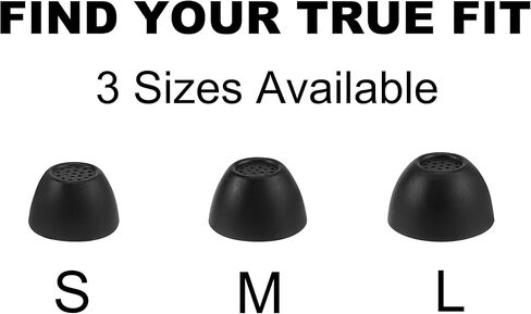 أطراف أذن بديلة متوافقة مع Samsung Galaxy Buds Core SM-R410 (2025)، أطراف أذن من السيليكون الناعم مع صندوق تخزين محمول (6، أسود، S/M/L) in Kuwait