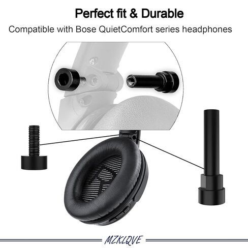 براغي مفصلات QC35 - قطع غيار لسماعات Bose QuietComfort 35 II، QC35 II، QC35، QC45 وQC25 (أسود) in Kuwait