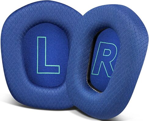 SOULWIT Mesh Fabric Professional Earpads Replacement for Logitech G733 G535 G335 Lightspeed Wireless Gaming Headset, Ear Pads Cushions with Comfort Noise Isolation Foam - Black in Kuwait