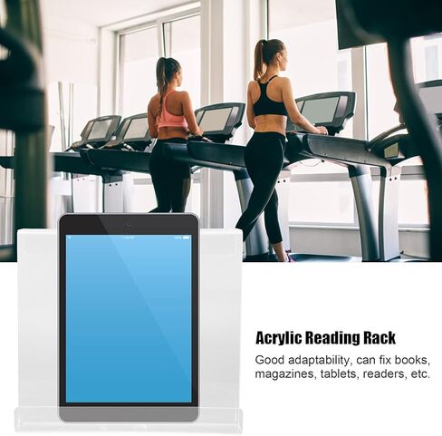 Universal Acrylic Treadmill Book Holder Stand Tablet Magazine Lightweight Reading Shelf with Long Service Life for Sports Enthusiasts in Kuwait