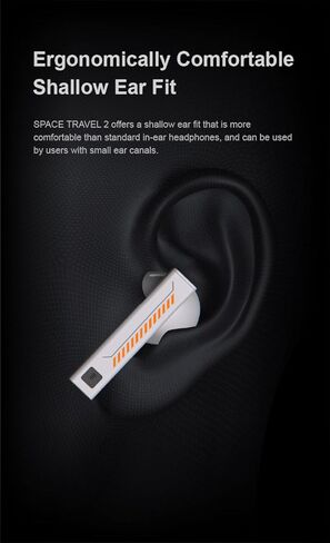 Moondrop Space Travel 2 + حافظة حماية مغناطيسية HiFi مانعة للضوضاء TWS سماعة أذن لاسلكية بلوتوث 6.0 ANC وضع لعب منخفض الكمون in Kuwait