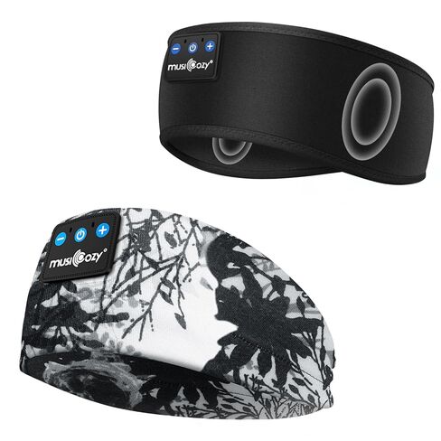 MUSICOZY Sleep Headphones Bluetooth 5.4 Headband, Sports Wireless Earphones Sweat Resistant Earbuds Sleeping Headphone with Ultra-Thin HD Stereo Speaker for Workout Running Cool Gadgets Unique Gifts in Kuwait