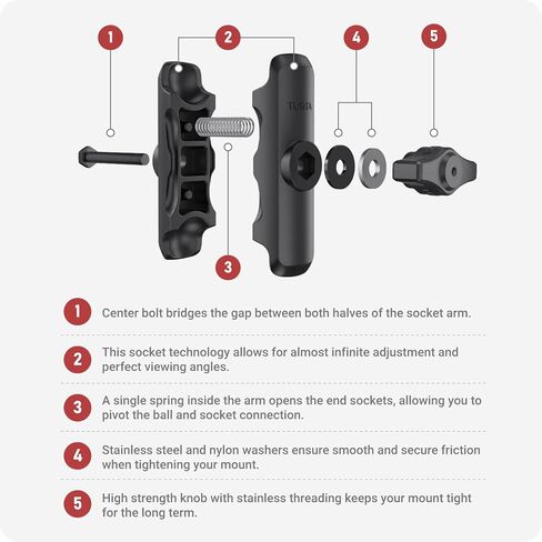 TUSITA Twist Lock Suction Cup Mount with Spine Clip Holder Compatible with Garmin Handheld GPS in Kuwait