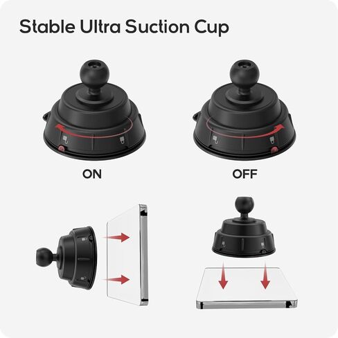 TUSITA Twist Lock Suction Cup Mount with Spine Clip Holder Compatible with Garmin Handheld GPS in Kuwait