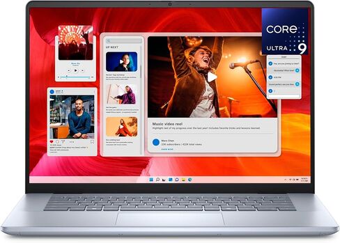 Dell Inspiron 16 Plus 7640 Laptop: 16" FHD+ Touchscreen, Intel Ultra 9-185H, 16GB RAM, 1TB SSD, Copilot AI Key, Webcam, Wi-Fi 6E, BT, Backlit Keyboard, HDMI, USB-C DP, Windows 11 Home - Ice Blue in Kuwait