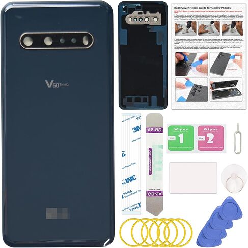 Compatible with LG V60 ThinQ 5G Back Cover, Replacement Back Housing with Repair Tool Kit & Guide, Classy Blue in Kuwait