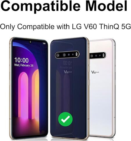 Compatible with LG V60 ThinQ 5G Back Cover, Replacement Back Housing with Repair Tool Kit & Guide, Classy Blue in Kuwait