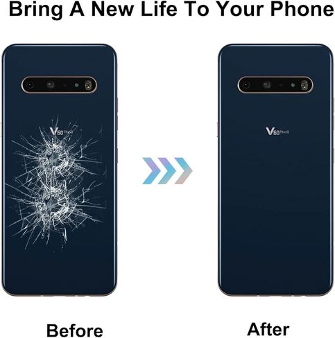 Compatible with LG V60 ThinQ 5G Back Cover, Replacement Back Housing with Repair Tool Kit & Guide, Classy Blue in Kuwait