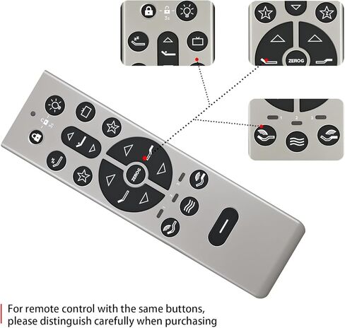 PZL Replacement RF396C Remote Control fit for Tempur-Pedic Ergo Smart Adjustable Bed Base JLDK.111.17.01 in Kuwait