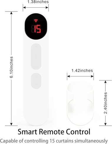 15-Channel Remote Control - Compatible with Motorized & Smart Curtains, Electric Blinds and Sunshades, Featuring Remote Group Control in Kuwait