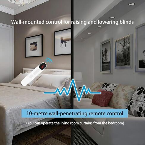 15-Channel Remote Control - Compatible with Motorized & Smart Curtains, Electric Blinds and Sunshades, Featuring Remote Group Control in Kuwait