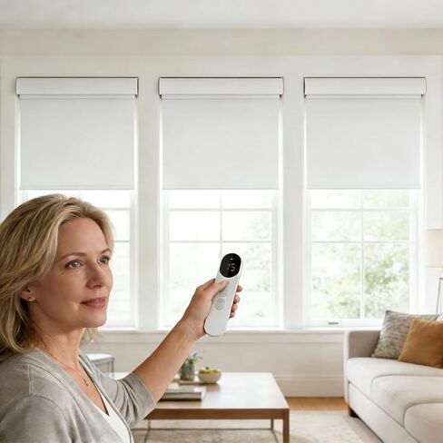 15-Channel Remote Control - Compatible with Motorized & Smart Curtains, Electric Blinds and Sunshades, Featuring Remote Group Control in Kuwait