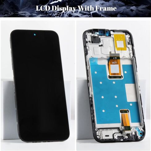 SRJTEK TFT لشاشة LCD Honor X6c لشاشة Honor X6c البديلة لشاشة Honor X6c NIC-LX1 NIC-LX2 شاشة LCD NIC-LX3 طقم إصلاح مجموعة رقمنة اللمس (6.61 بوصة، أسود مع إطار) in Kuwait