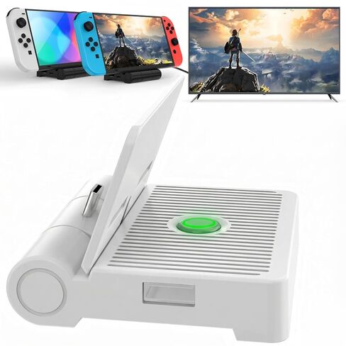 DOBE FOMIS ELECTRONICS Portable Docking Station for TV Compatible with Nintendo Switch/OLED, TV Docking Station Replacement Supports 1080P/4K HDMI Output with USB 3.0 Port in Kuwait