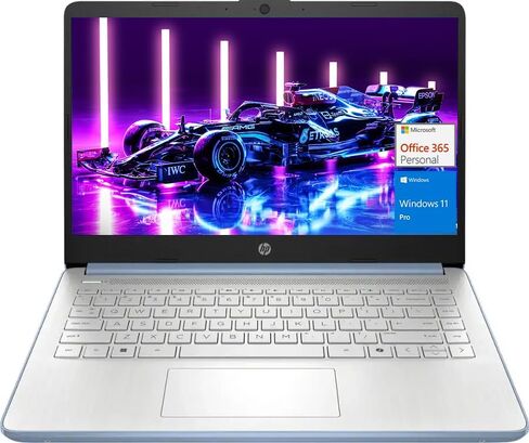 HP Laptop 14" for Students & Home, 1 Year Office 365, 8GB RAM, 256GB Storage(128GB UFS + 128GB SD Card), Intel Quad-Core Processor(Beat i3-1115G4), Wi-Fi 6, Webcam, USB C, Win 11 Pro in Saudi Arabia