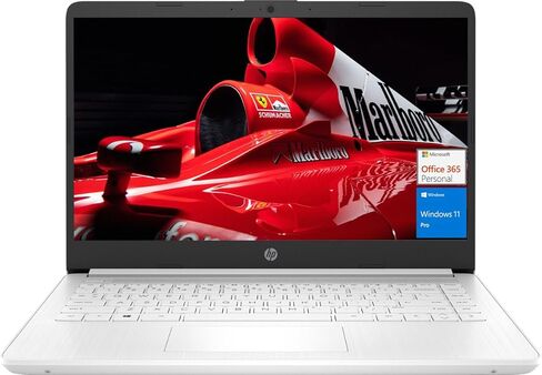 HP Laptop 14" for Students & Home, 1 Year Office 365, 8GB RAM, 256GB Storage(128GB UFS + 128GB SD Card), Intel Quad-Core Processor(Beat i3-1115G4), Wi-Fi 6, Webcam, USB C, Win 11 Pro in Saudi Arabia