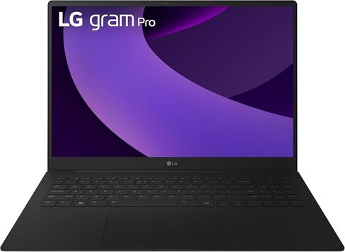 LG gram Pro 16-inch Lightweight Laptop Computer, Intel Evo Edition Powered by Intel Core Ultra9 285H Processor with GDDR7 8GB, NVIDIA RTX5050, Windows 11 Home, 32GB RAM, 2TB SSD, Black in Kuwait