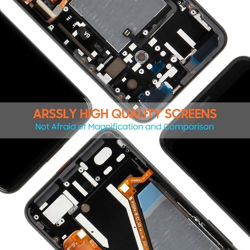 Original for Google Pixel 4 XL LCD Display - for Google Pixel 4XL LCD Screen Replacement G020P G020 GA01181-US GA01182-US GA01180-US Touch Screen Digitizer Assembly Repair Tools (Black with Frame) in Kuwait