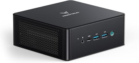 MINISFORUM UM890 Pro Barebone with Mini PC, AMD Ryzen 9 8945HS Mini Computers,8K Quad Display HDMI/DP1.4/USB4 х 2, AMD Radeon 780M/Dual LAN 2.5(NO RAM/SSD/OS) (Renewed) in Kuwait