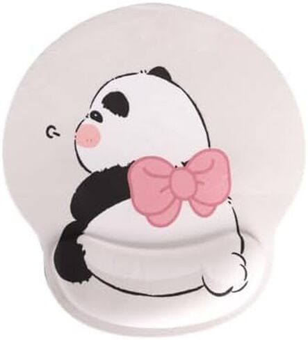 1PCS Cute Panda Style Ergonomic Wrist Rest Mouse Pad – Memory Foam Gel Support for Computer Desk, Office & Home Use in Kuwait