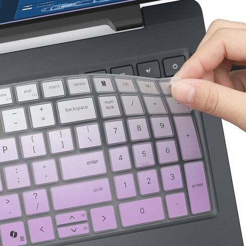 غطاء لوحة المفاتيح لجهاز Dell 16 Plus Laptop DB16250 DB16255/16 Plus 2 في 1 DB06250/16 DC16250 DC16251 20262025 كمبيوتر محمول 16 بوصة (لا يناسب Dell 16 Premium DA16250، Dell Pro 16/Pro 16 Plus/Pro Max 16)-OPurlple in Kuwait
