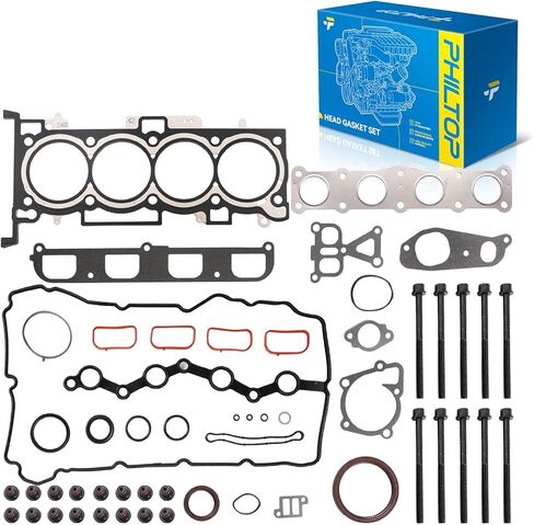 PHILTOP 12589226 Head Gasket Set, Compatible with 2005-2013 Silverado 1500 Sierra 1500, 2007-2014 Tahoe, 2007-2014 Suburban 1500, 2008-2017 Express 2500, Cylinder Head Gasket Kits with Bolts in Kuwait