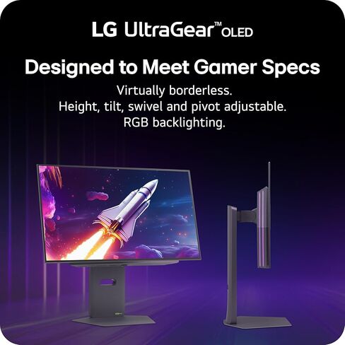 شاشة الألعاب LG 27GX790AB مقاس 27 بوصة OLED QHD 480 هرتز 0.03 مللي ثانية G-Sync AMD FreeSync Premium Pro - أسود in Kuwait