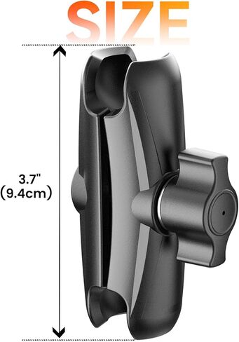 OHLPRO Aluminum Alloy Double Socket Arm for RAM Mounts B Size 1" Ball Components, Heavy-Duty 1 Inch Ball Mount Adapter Extension Arm for Car Dash, Truck, Boat, Phone Holder and GPS. in Kuwait