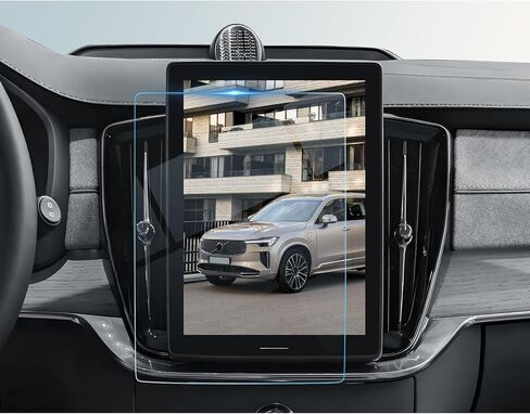 BIBIBO 2Pcs 2025 XC90 XC60 Screen Protector for 2025 Volvo XC90 (Core/Plus/Ultra)/2026 Volvo XC60 11.2-Inch Touchscreen &Rear AC Screen Saver Tempered Glass 2025 XC90 XC60 Accessories in Kuwait