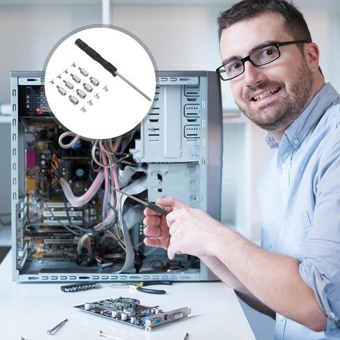 Balacoo M.2 Storage Drive Mounting Screw Kit Stainless Steel Computer Accessory with Nuts and Standoffs for Motherboard Installation Compatible with Pcie Nvme Drives Random Style in Kuwait