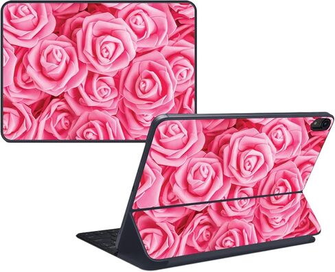 غلاف MightySkins متوافق مع Apple Magic Keyboard Folio لجهاز iPad الجيل العاشر (2022) - زهور وردية فائقة | غلاف لاصق من الفينيل واقٍ ومتين وفريد ​​من نوعه | سهل التطبيق | صنع في الولايات المتحدة الأمريكية in Kuwait