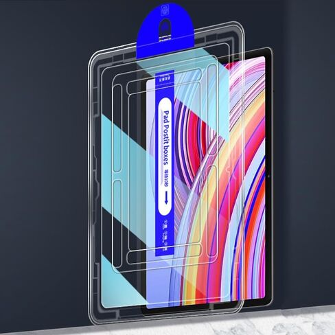 واقي شاشة من الزجاج المقسى من Kepuch شفاف متوافق مع Xiaomi Redmi Pad Pro 12.1 بوصة، مع أداة المحاذاة التلقائية in Kuwait