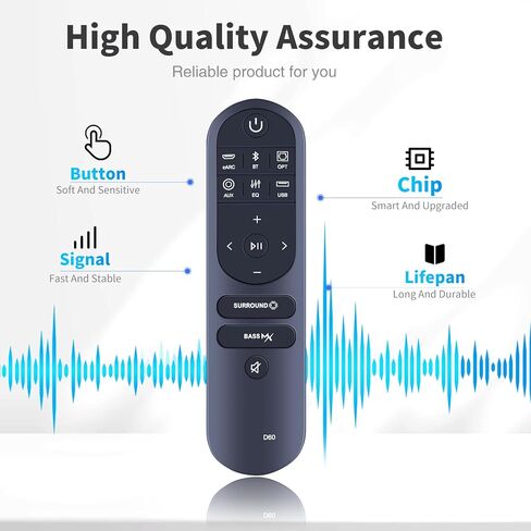 جهاز تحكم عن بعد بديل جديد متوافق مع ULTIMEA Poseidon D60، لنظام الصوت المحيطي Dolby Atmos 5.1 قناة in Kuwait