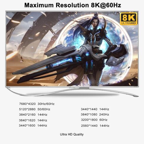 CKL 8K 60 هرتز HDMI 2.1 محول KVM ثنائي الشاشة لجهازي كمبيوتر وشاشتين مع 2 محور USB3.0 in Kuwait