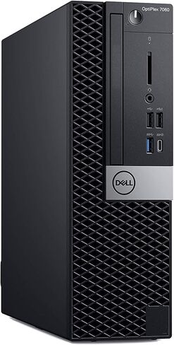 Dell Desktop OptiPlex 7060 - SFF Intel Core i5-8500 3.0 جيجاهرتز، ذاكرة الوصول العشوائي 16 جيجابايت، محرك أقراص الحالة الصلبة 256 جيجابايت، DVD، Windows 11 Pro 64bit، (متجدد) in Kuwait