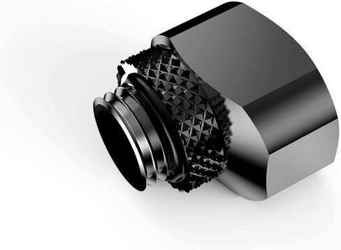 Bykski G 1/4in. Male to Female Rotary 6mm Offset Fitting (CC-HR-X) - Black in Kuwait