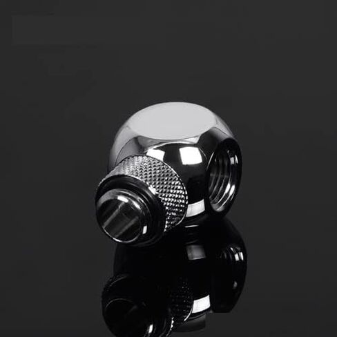بارو G1/4 بوصة تركيب فاصل كتلة دوار ذو 3 اتجاهات - فضي (TX3T-A01-Silver) in Kuwait