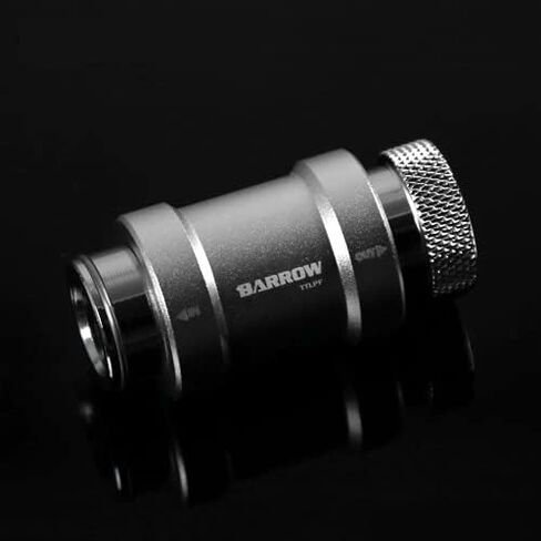 صمام بارو G1/4 أنثى إلى أنثى يدوي مضمن - فضي/فضي (TTLPF-Silver) in Kuwait