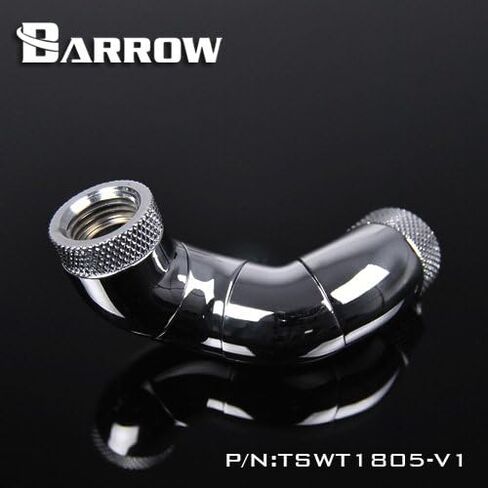 صمام بارو G1/4 أنثى إلى أنثى يدوي مضمن - فضي/فضي (TTLPF-Silver) in Kuwait