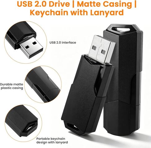 محرك أقراص فلاش 8 جيجابايت 10 حزم و16 جيجابايت محرك أقراص USB 10 حزم، تصميم دوار USB 2.0 محرك إبهام USB للنسخ الاحتياطي لتخزين البيانات، عصا ذاكرة USB محمولة، محركات أقراص القفز مع أغطية غبار قابلة للإزالة in Kuwait