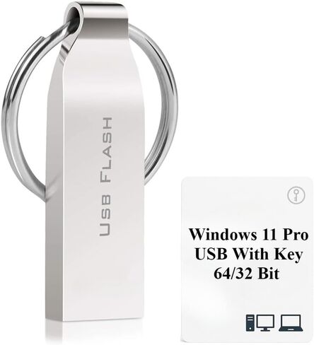 64 جيجابايت متوافق مع Windows 11 Professional 64 بت USB مع مفتاح. مصنع جديد، استعادة، إصلاح واستعادة. يتضمن رمز المفتاح وتثبيت USB. إصلاح أجهزة الكمبيوتر والكمبيوتر المحمول وسطح المكتب. الدعم الفني المجاني in Kuwait