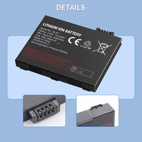 W-20 Lithium ion Replacement Battery for Netgear MR6500 Battery - 5G WiFi 6 Mobile Hotspot Nighthawk Model M5 MR5000 MR5100 MR5200 MR5200-100EUS MR6500 Mobile Hotspot Router 5040mAh in Kuwait