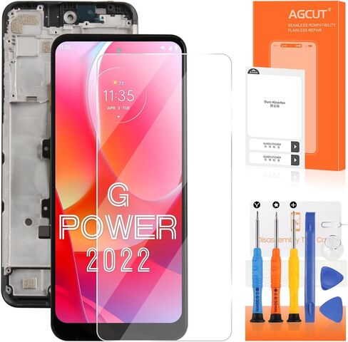 AGCUT for Moto G Power 2022 Screen Replacement for Moto G Power 2022 LCD Display XT2165 XT2165-5 LCD Digitizer Touch Screen Assembly Repair Parts with Frame in Kuwait