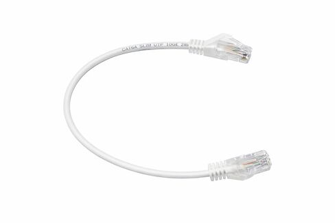 سلك التصحيح النحيف Cat 6A، 1 قدم، أبيض، كابل إيثرنت UTP 10G، 28 AWG، PVC، 3.6 مم، تمهيد، 10 عبوات in Kuwait