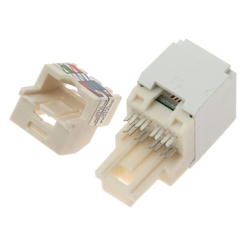 Panduit CJ688TPWH وحدة مقبس TP-Style من الفئة 6 ذات 8 أسلاك، باللون الأبيض، 4 أزواج in Kuwait