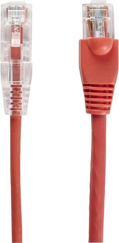Black Box Corporation C6PC28-RD-10 10 قدم أحمر Cat6 Slim 28Awg Patch in Kuwait