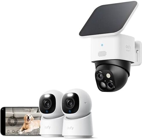 eufy Security Indoor Cam E30 2-Cam Kit & SoloCam S340 (حزمة)، in Kuwait